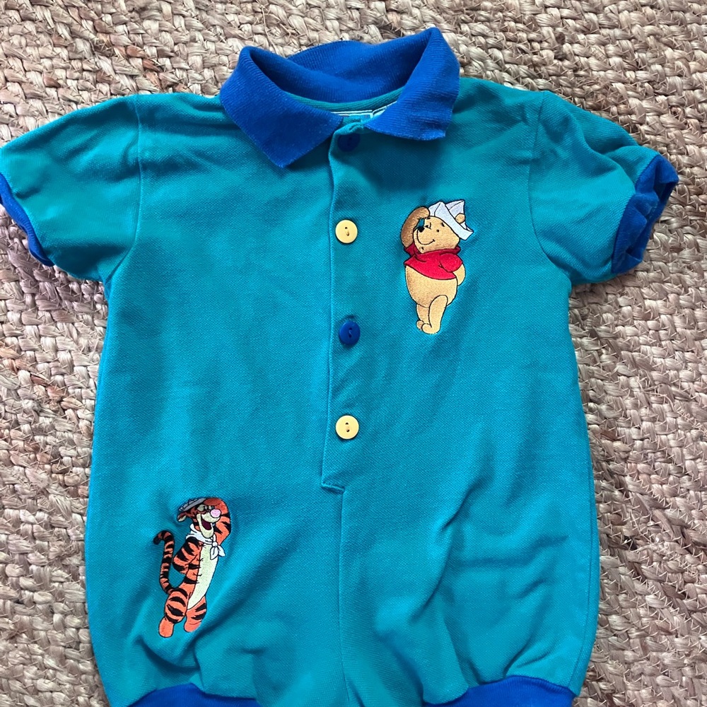 Retro Winnie the Pooh Baby Romper
